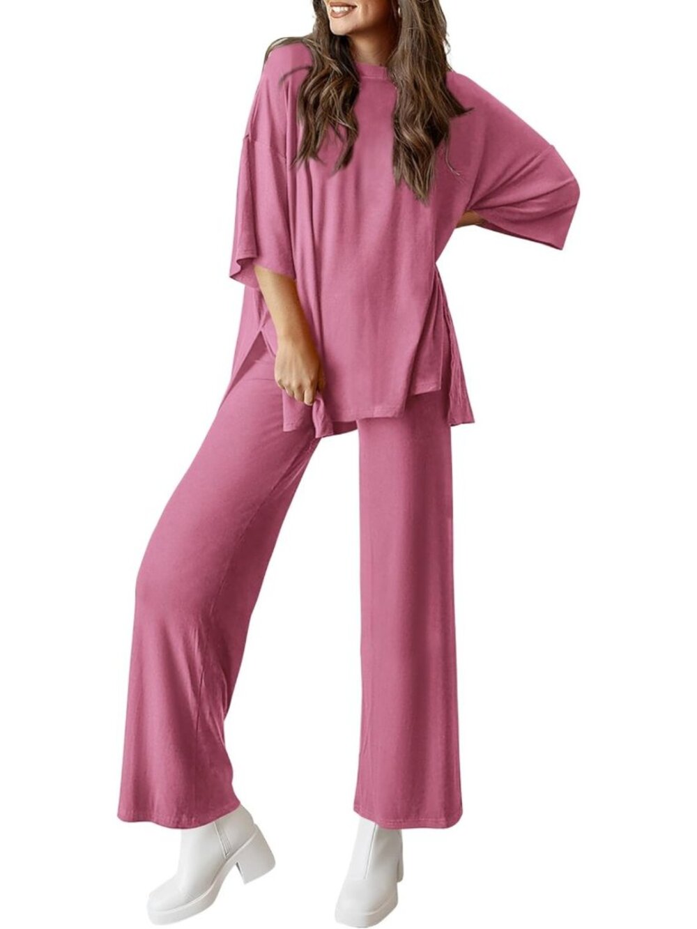 Chic Two-Piece Lounge Set for Women | Cozy Matching Outfit | Casual Wear